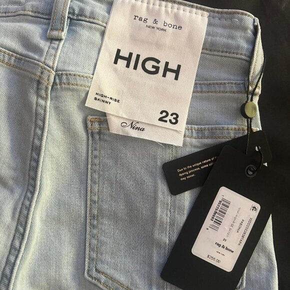 rag & bone Nina High Waist Skinny Jeans in Paeonia Size 23 NWT $255 - Picture 6 of 8